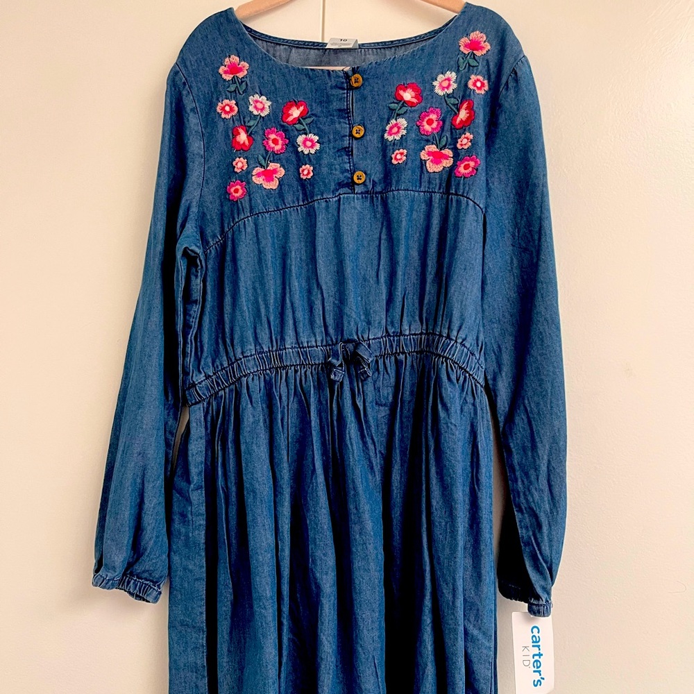 Carters. Demin/embroidery tunic. Size 10.
